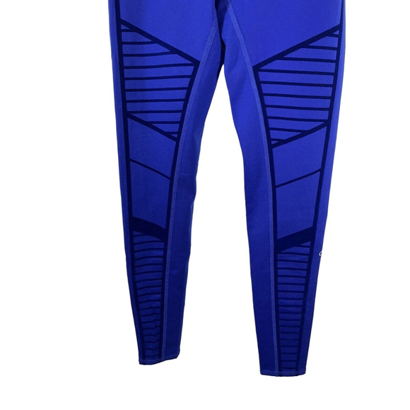 ALO Yoga High Waist Flocked Moto Legging in Sapphire Size XS - Picture 3 of 8